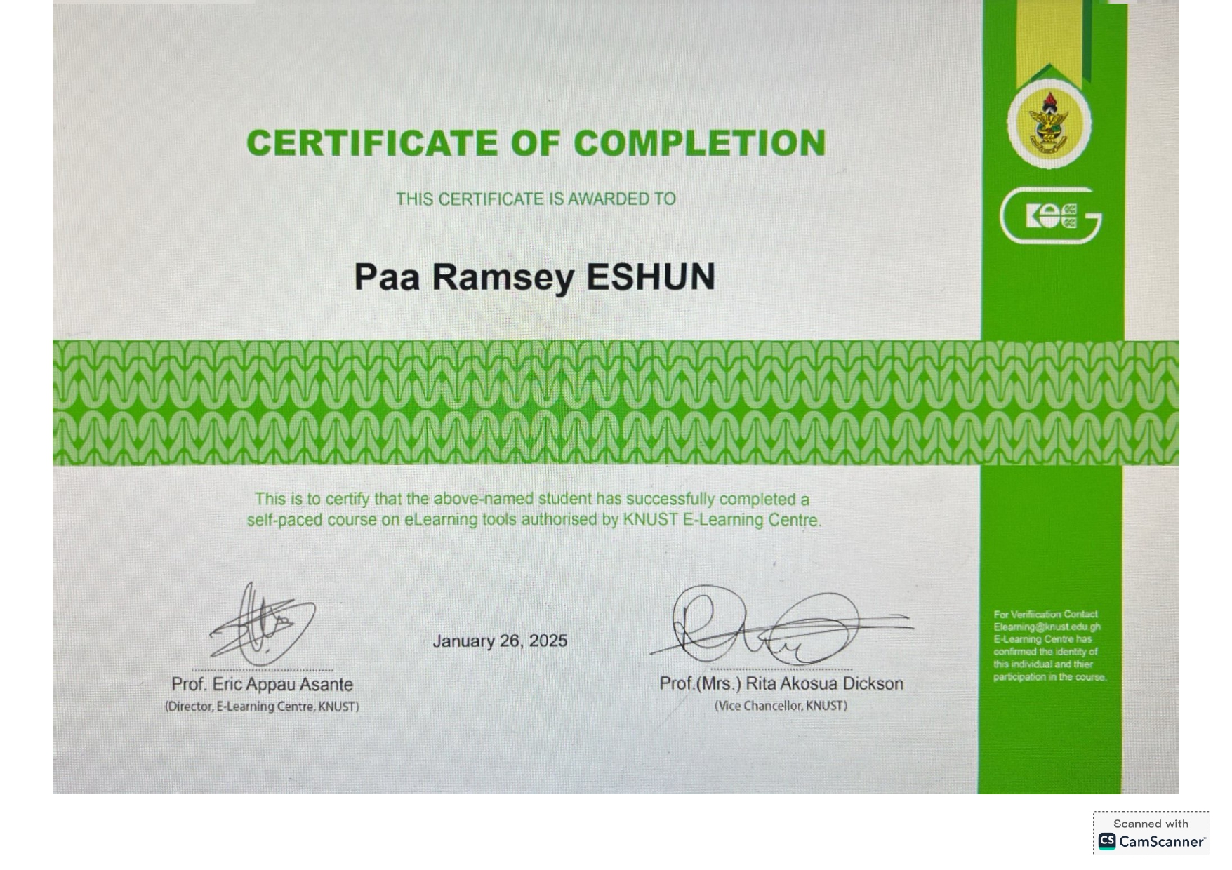 Ideal CEO Competition Certificate